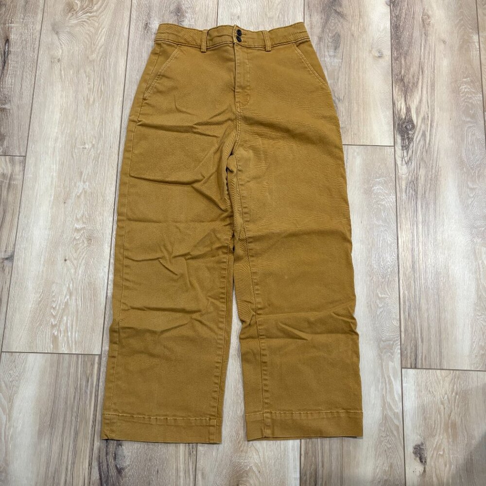 Women’s Everlane The Organic Wide-Leg Pant in Toasted Coconut. Size 12.